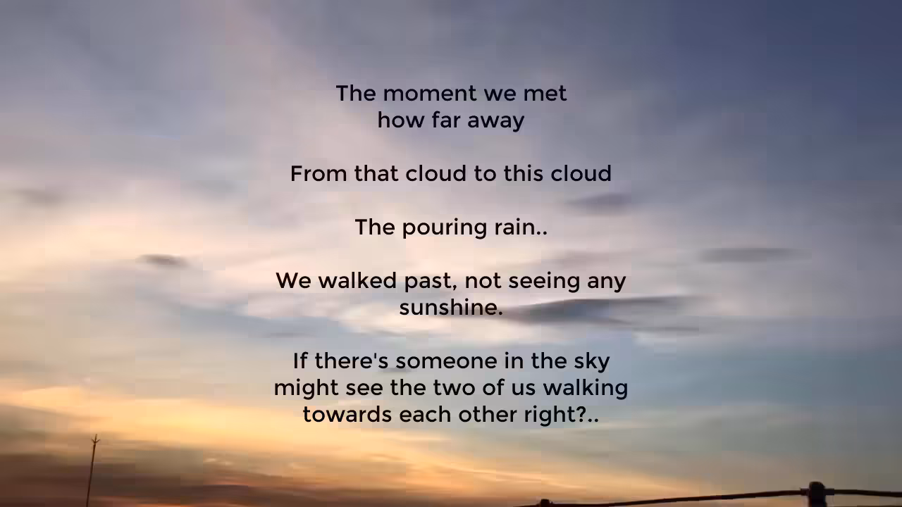 The Cloud Poem (NFT + AR music postcard)