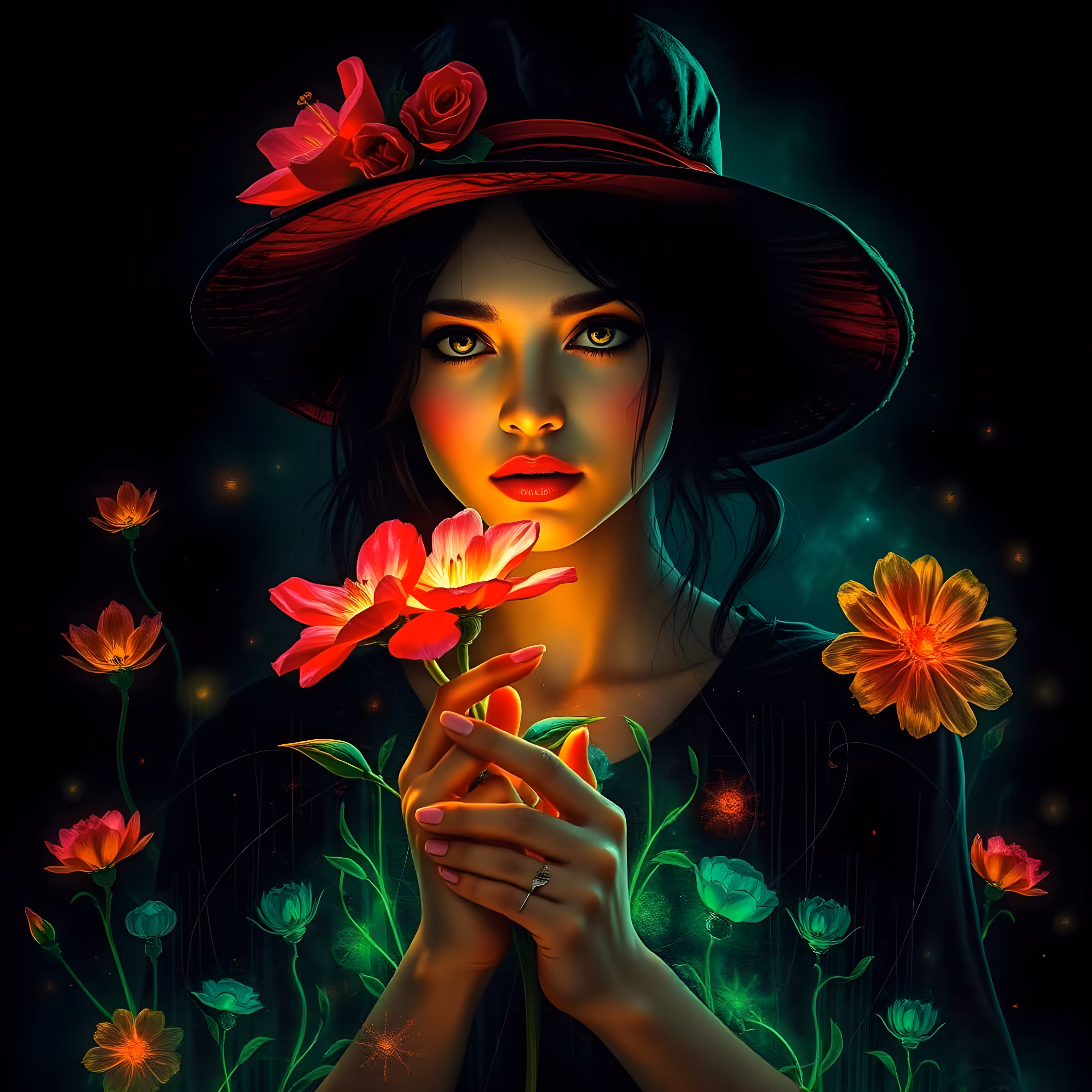 The garden flower 