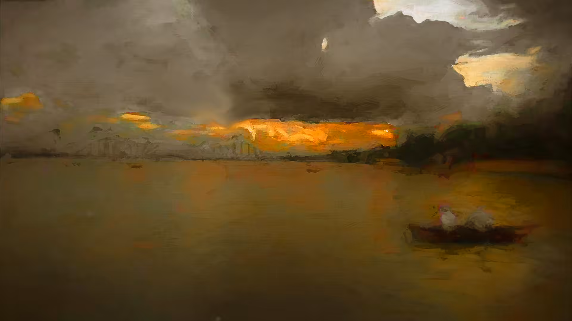 Two Men on a Boat