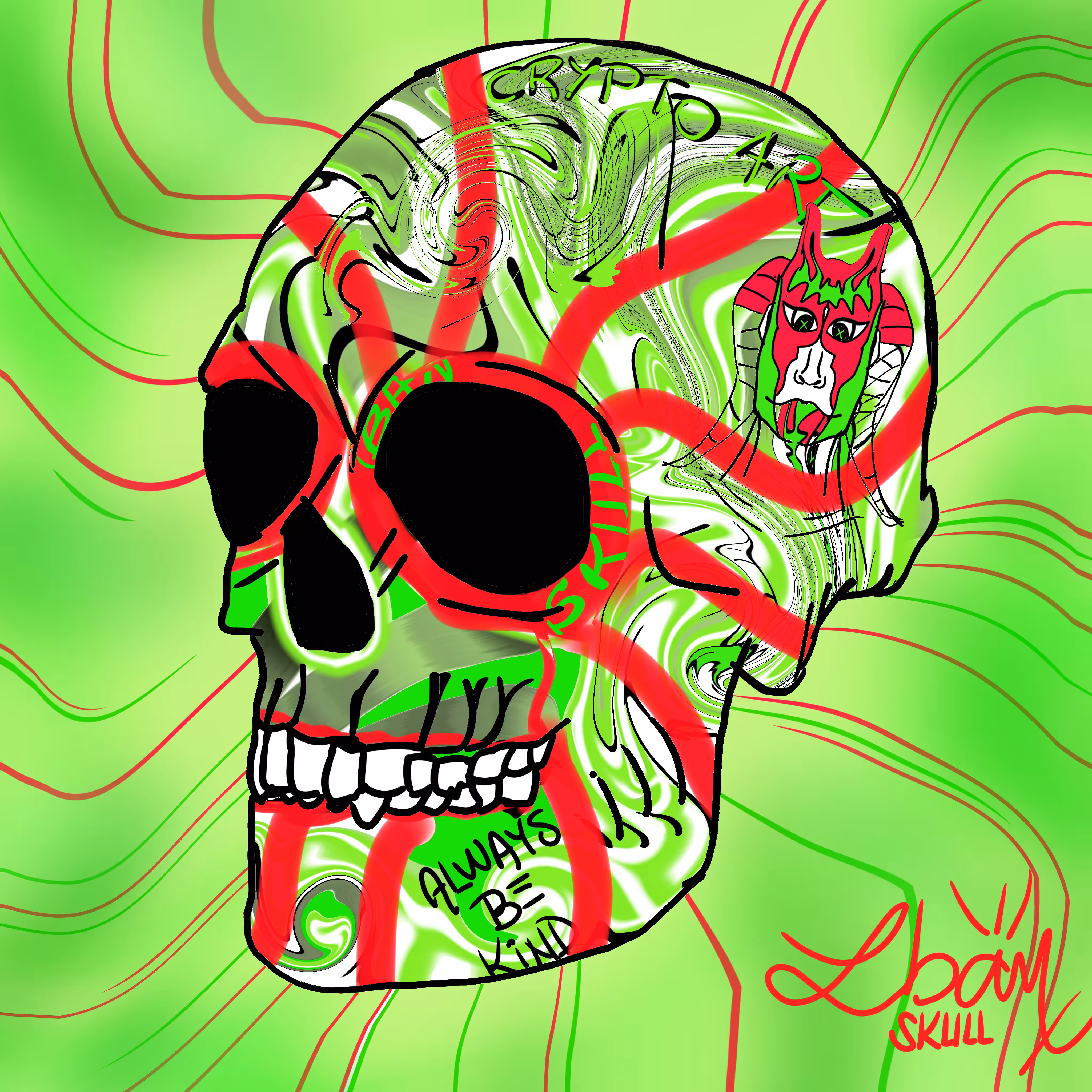 The macabre SKULL by Iban