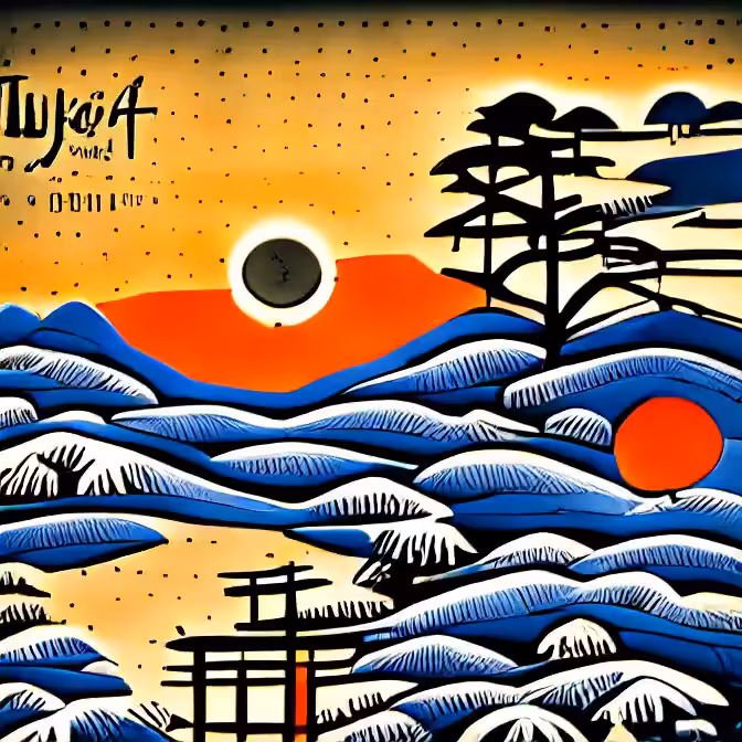 Ukiyo-e Sunset 1