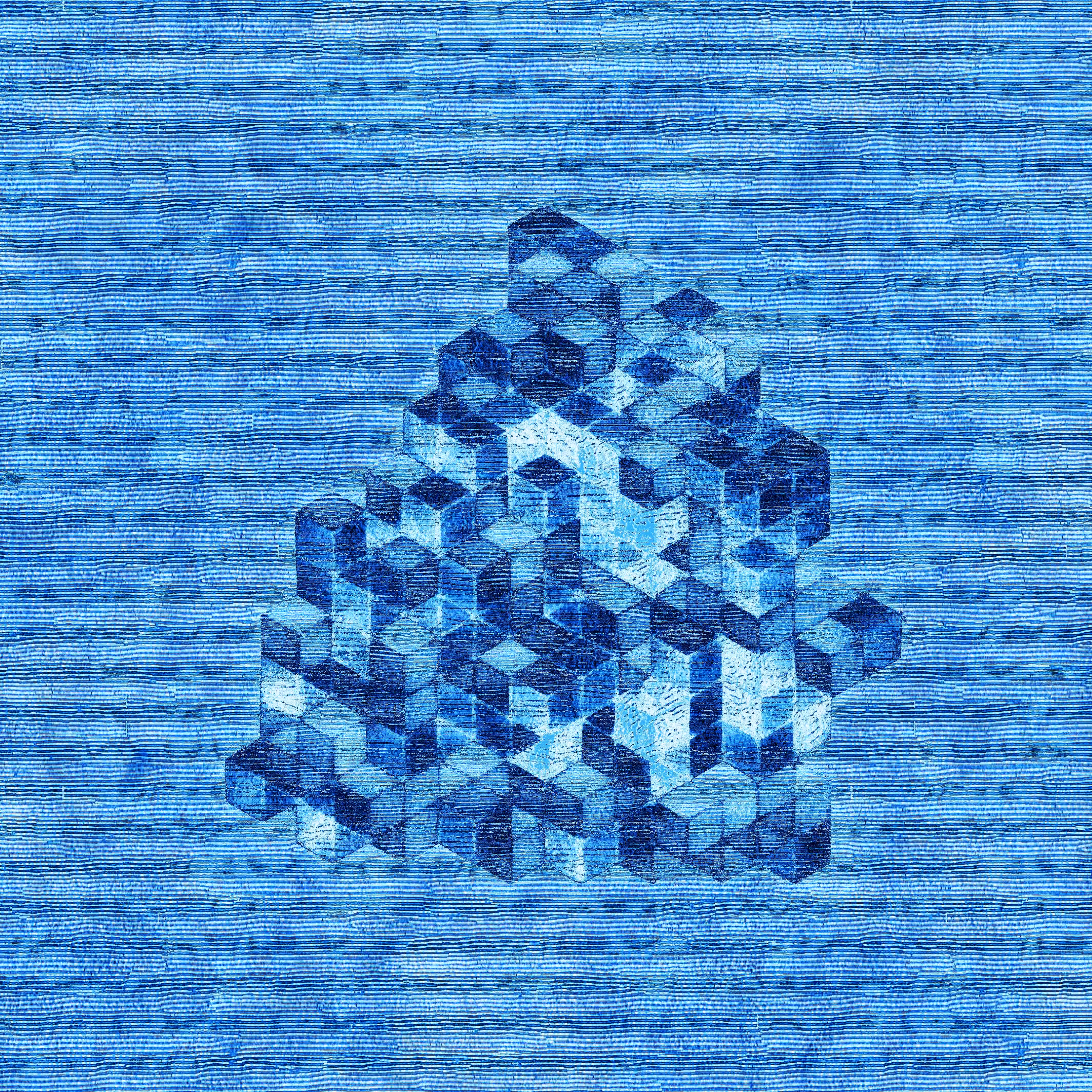Inked Isometric 3D Cubes
