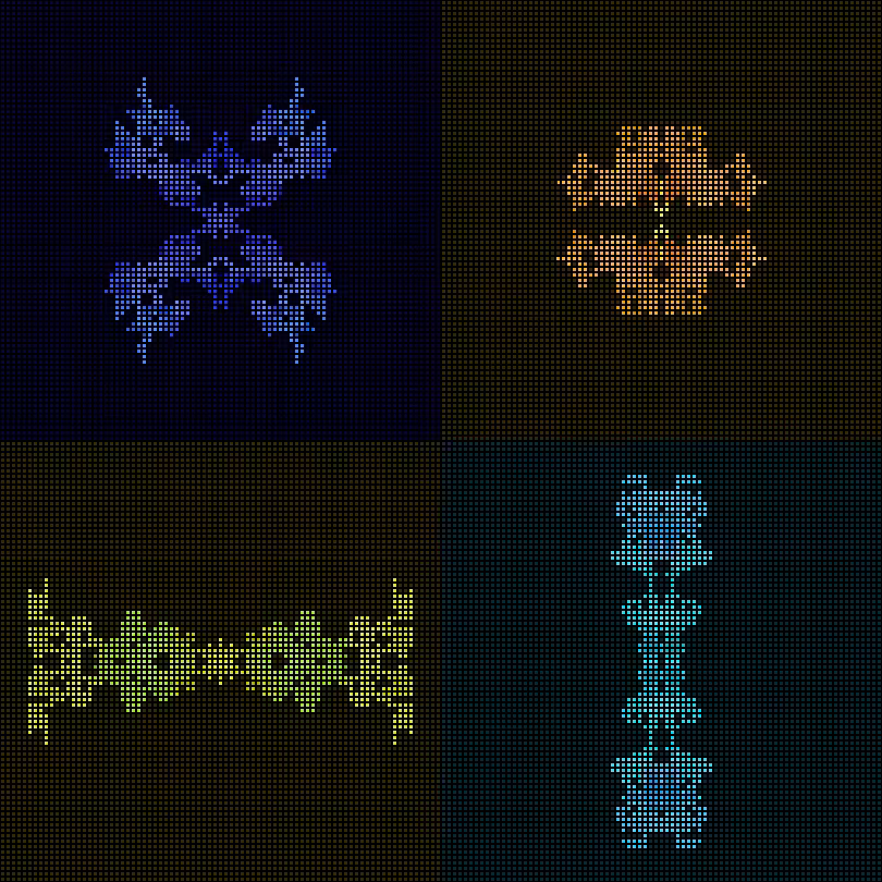 Dither Creatures 2x2 #81