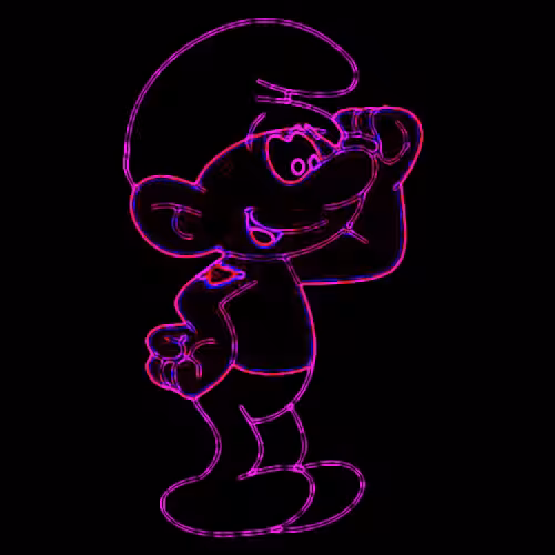 Neon Smurf: Hefty