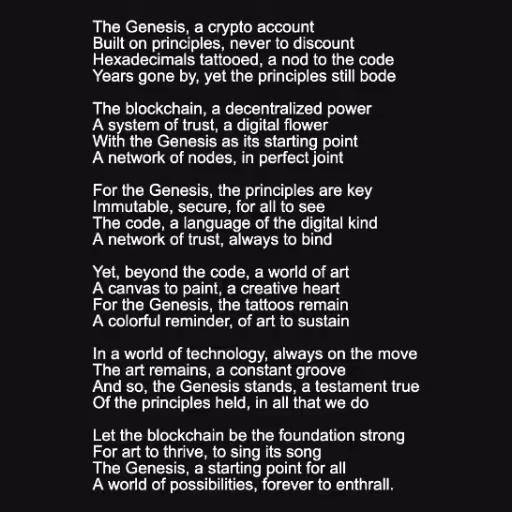 The Genesis, a crypt...