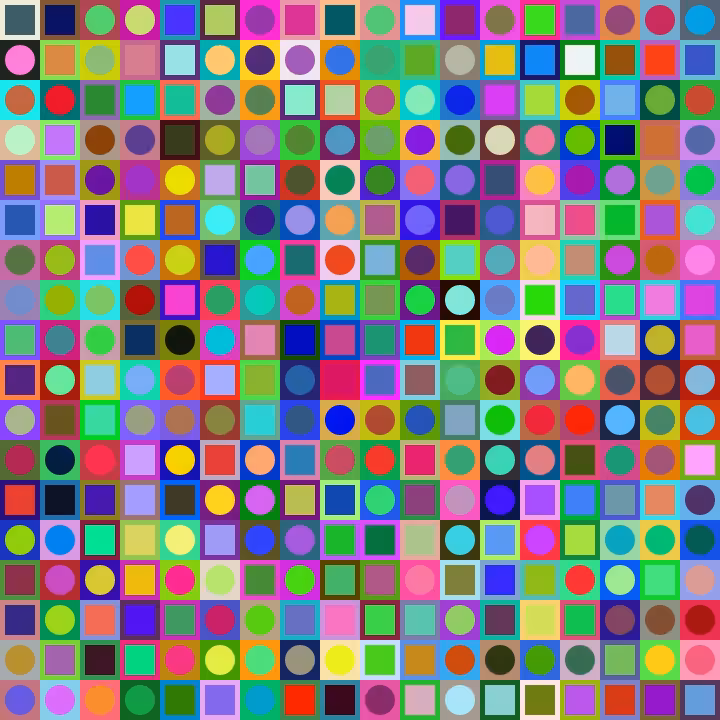 Square Dot Composition #214