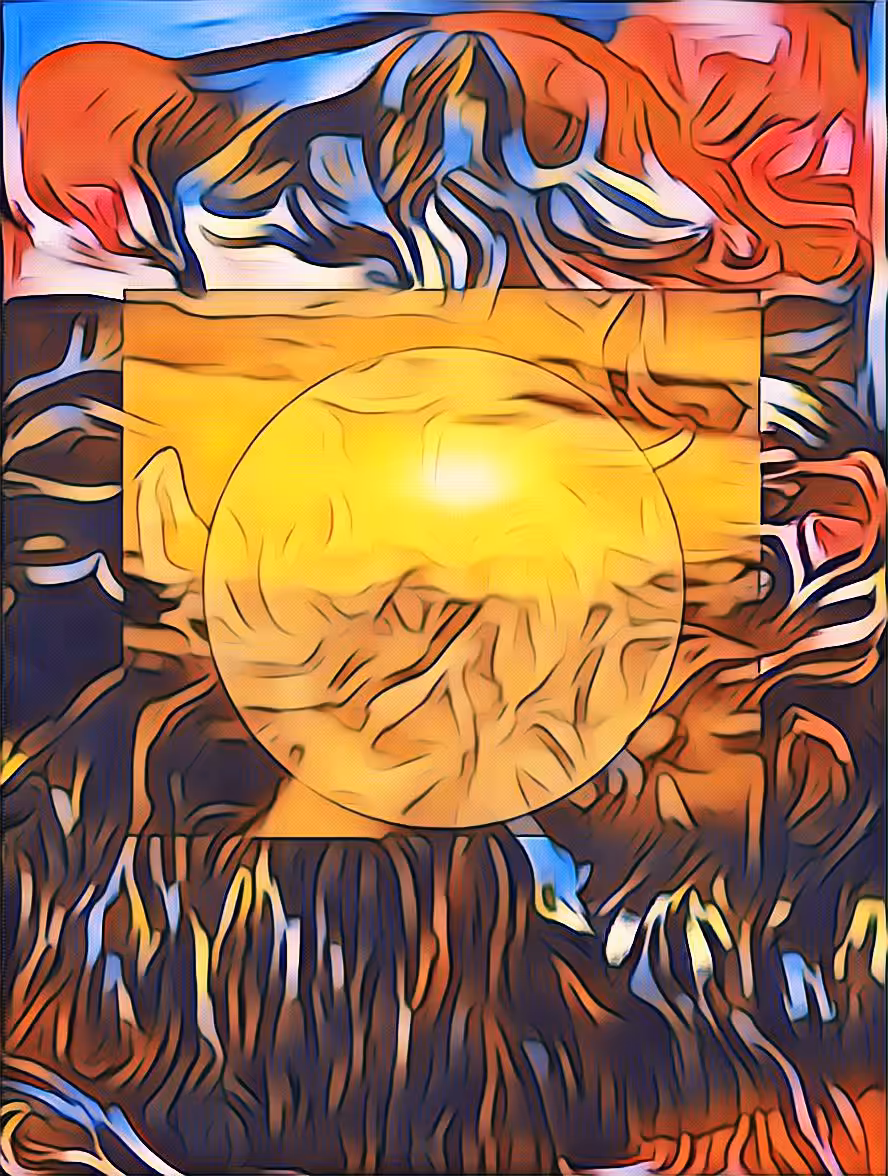 Sunset at the Wolf Stone