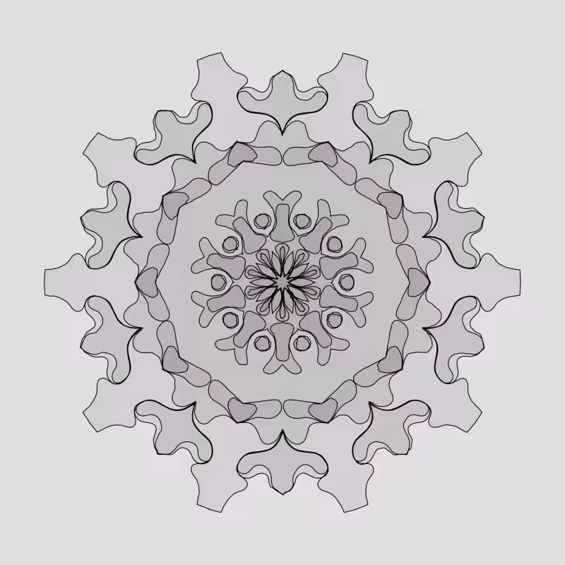 Handdrawn Kaleido #9