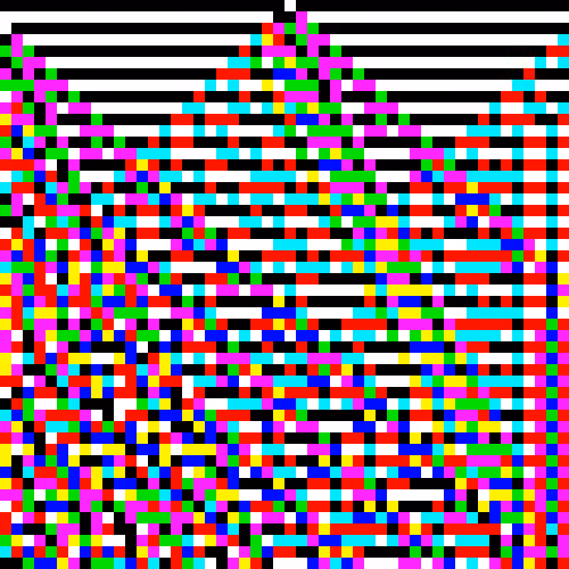 RGB Elementary Cellular Automaton #42