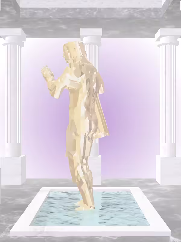 HeavenComputer: The Fragmented Robotic Real Gold Man #5987