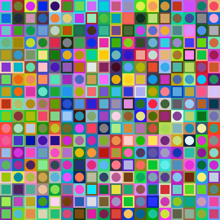 Square Dot Composition #203