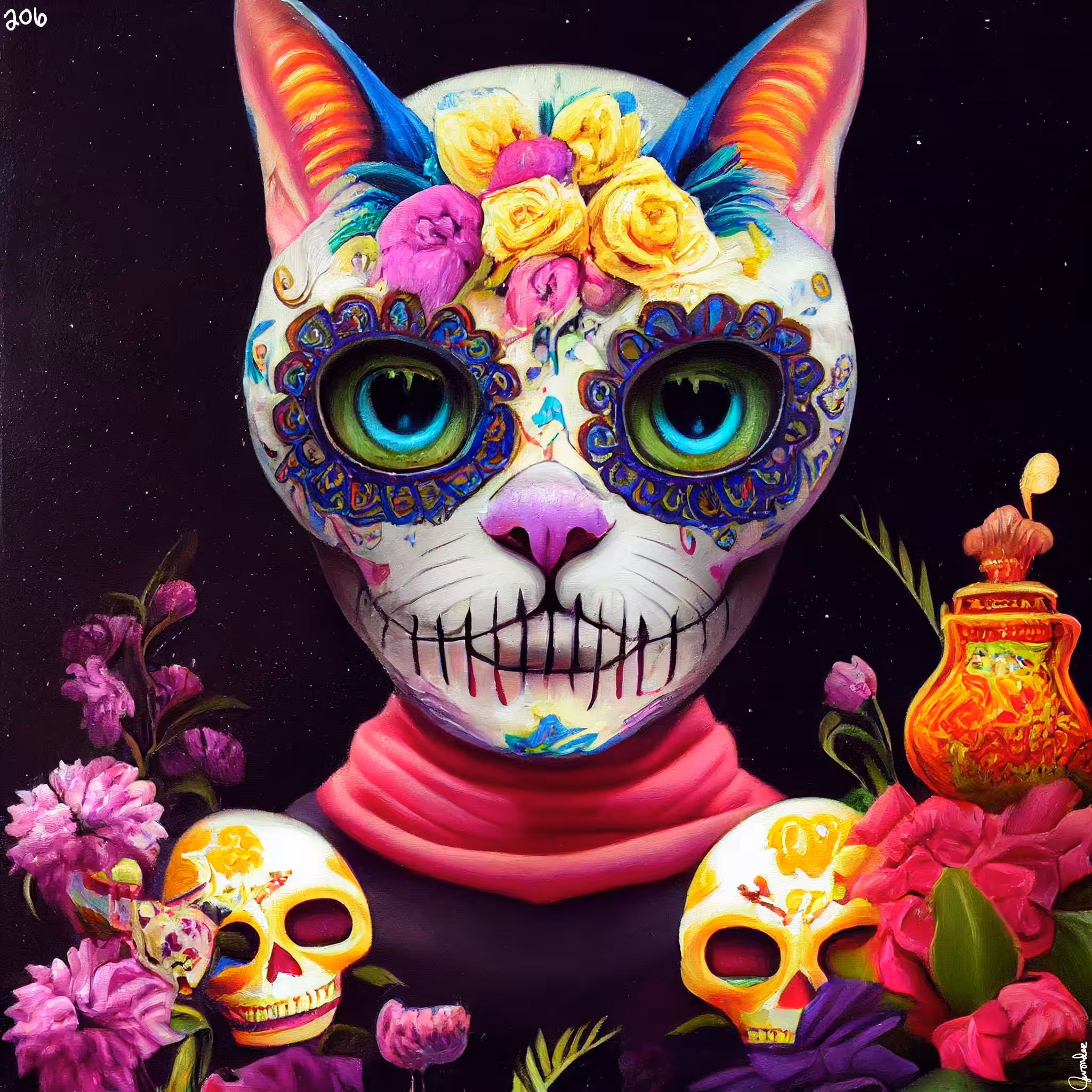 sugar skull #206