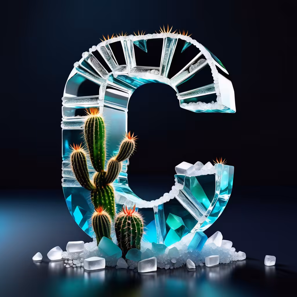 Scrabble collection - Cactus Alphabet: C