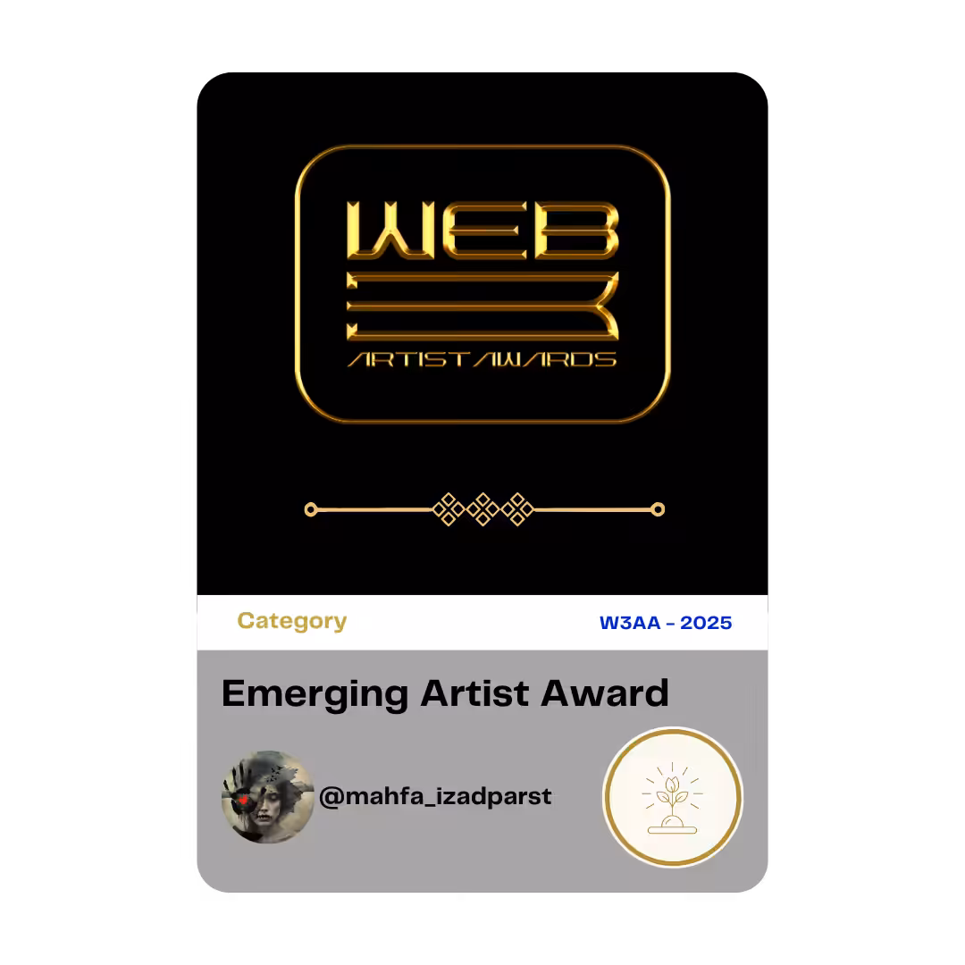 Award 29 - Emerging Artist - @mahfa_izadparst