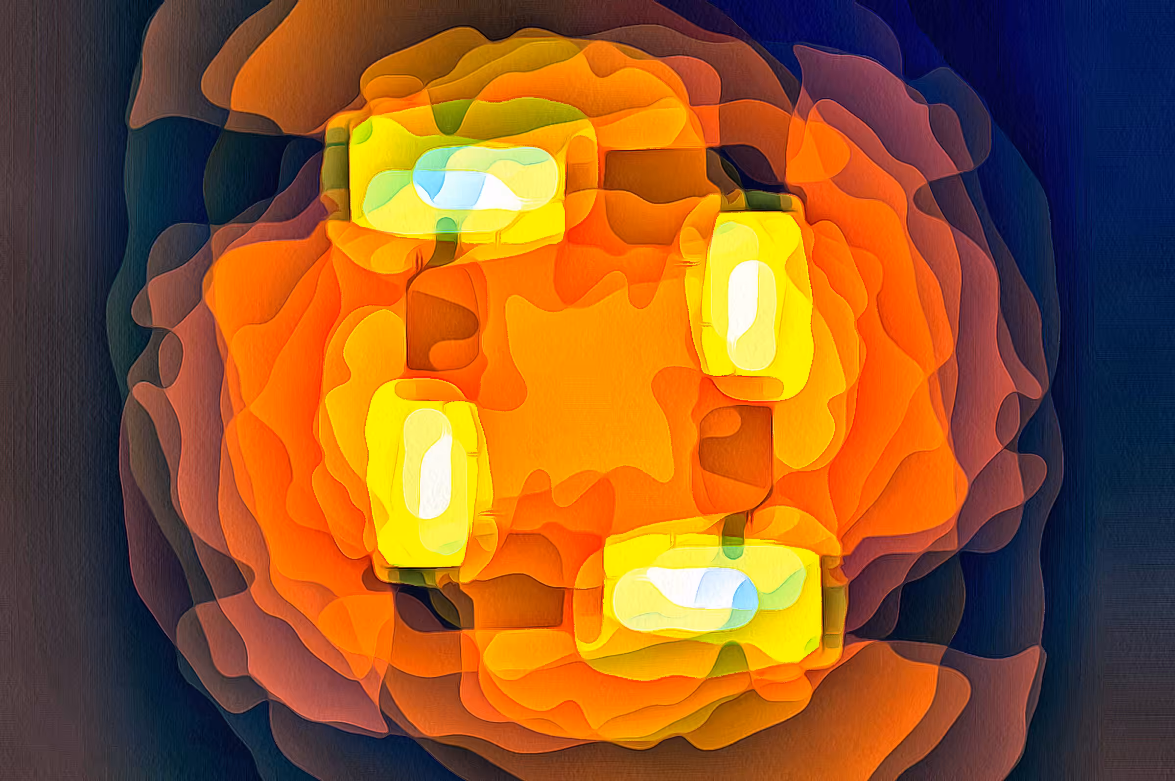 Light and Dimension Series: "Multilayers Lamp I".