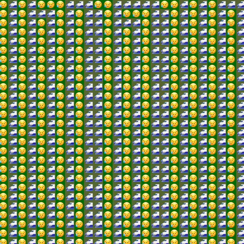 Elementary Cellular Emoji Automata #172