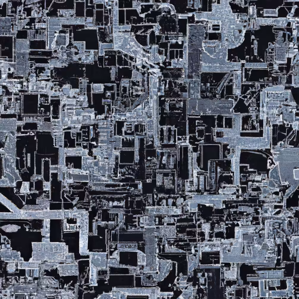 abstract city geometric digital art 004