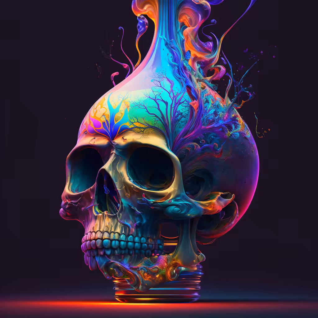 Trippy Skull Bong #3