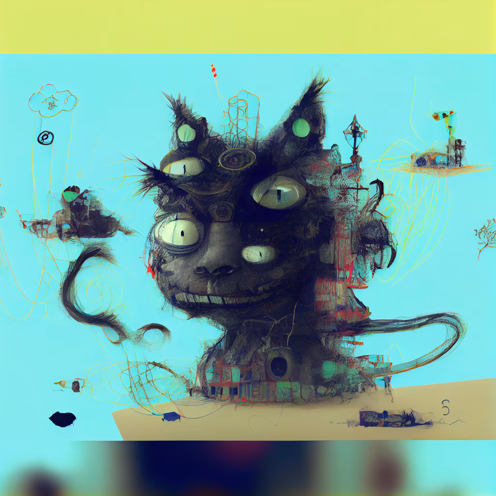Gmeow #007 - mr. surreal cat