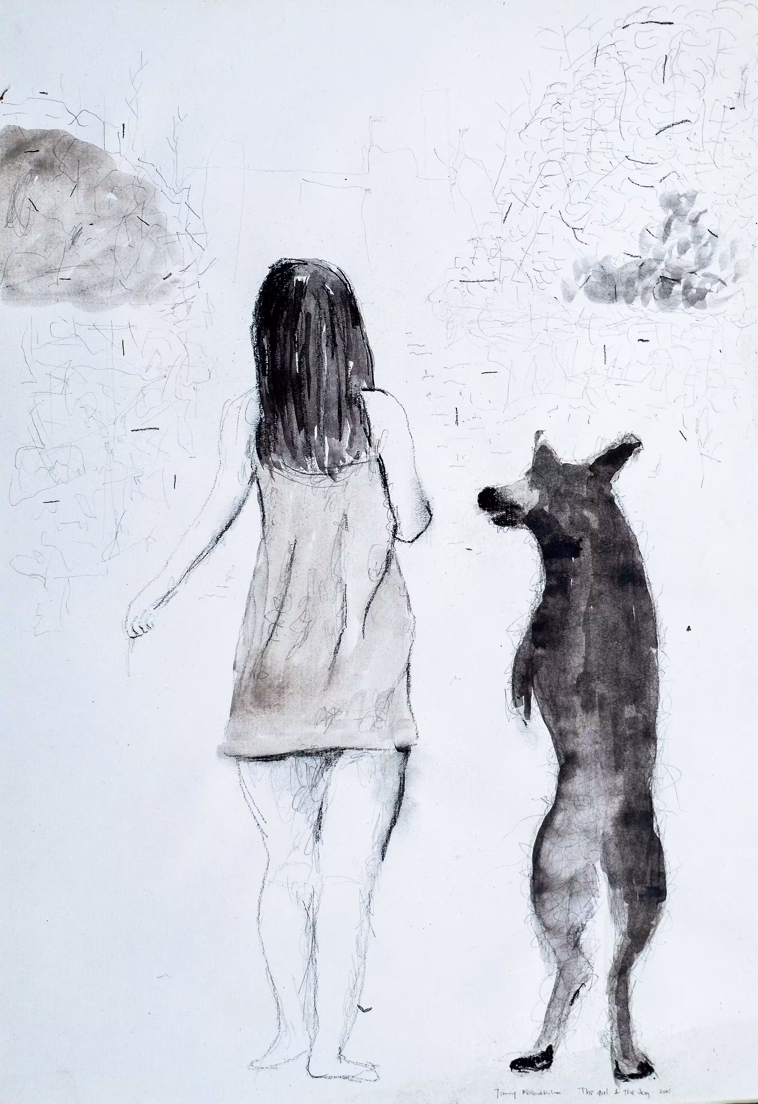 Girl and Dog