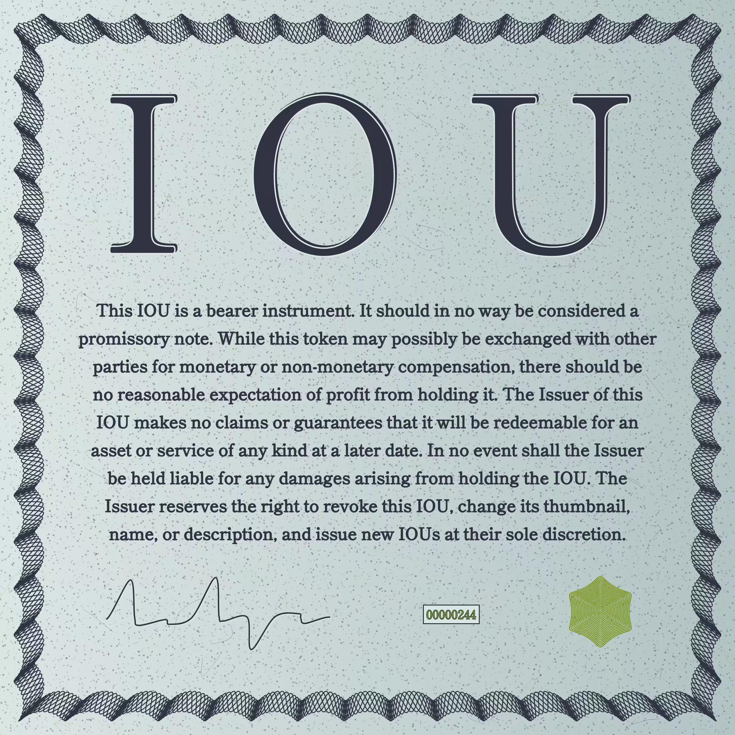 IOU #244