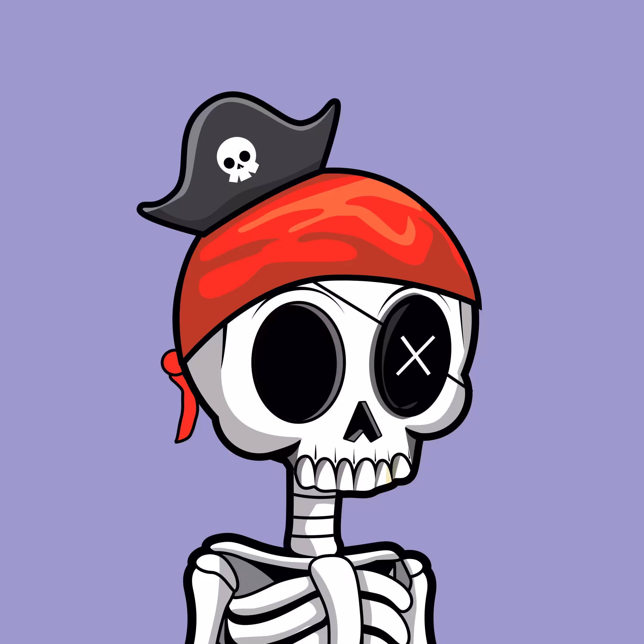 Edgar The Skeleton PIRATE #5 