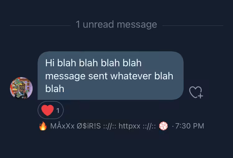 1 Unread Message