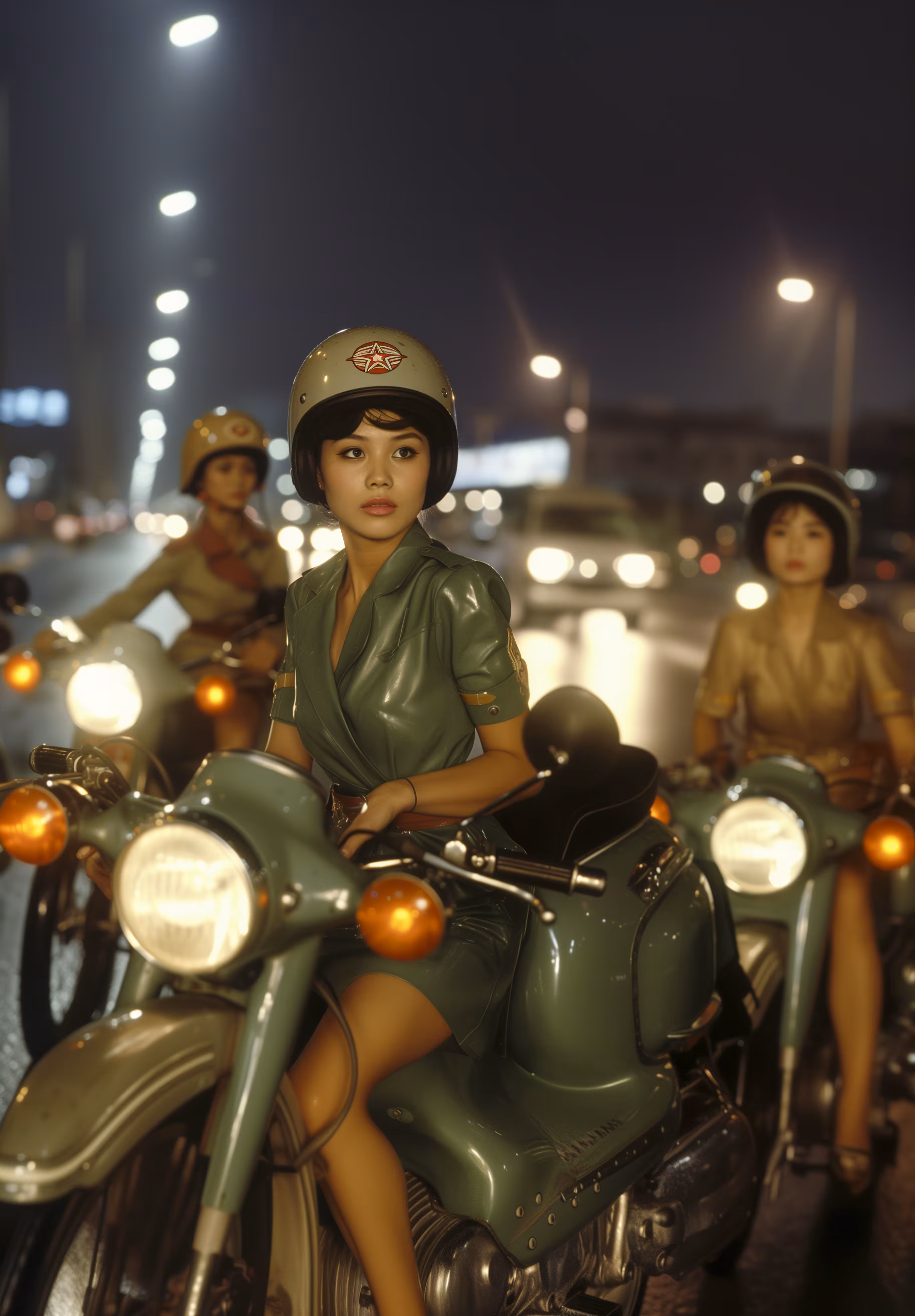 Military girl in Imaginary Saigon