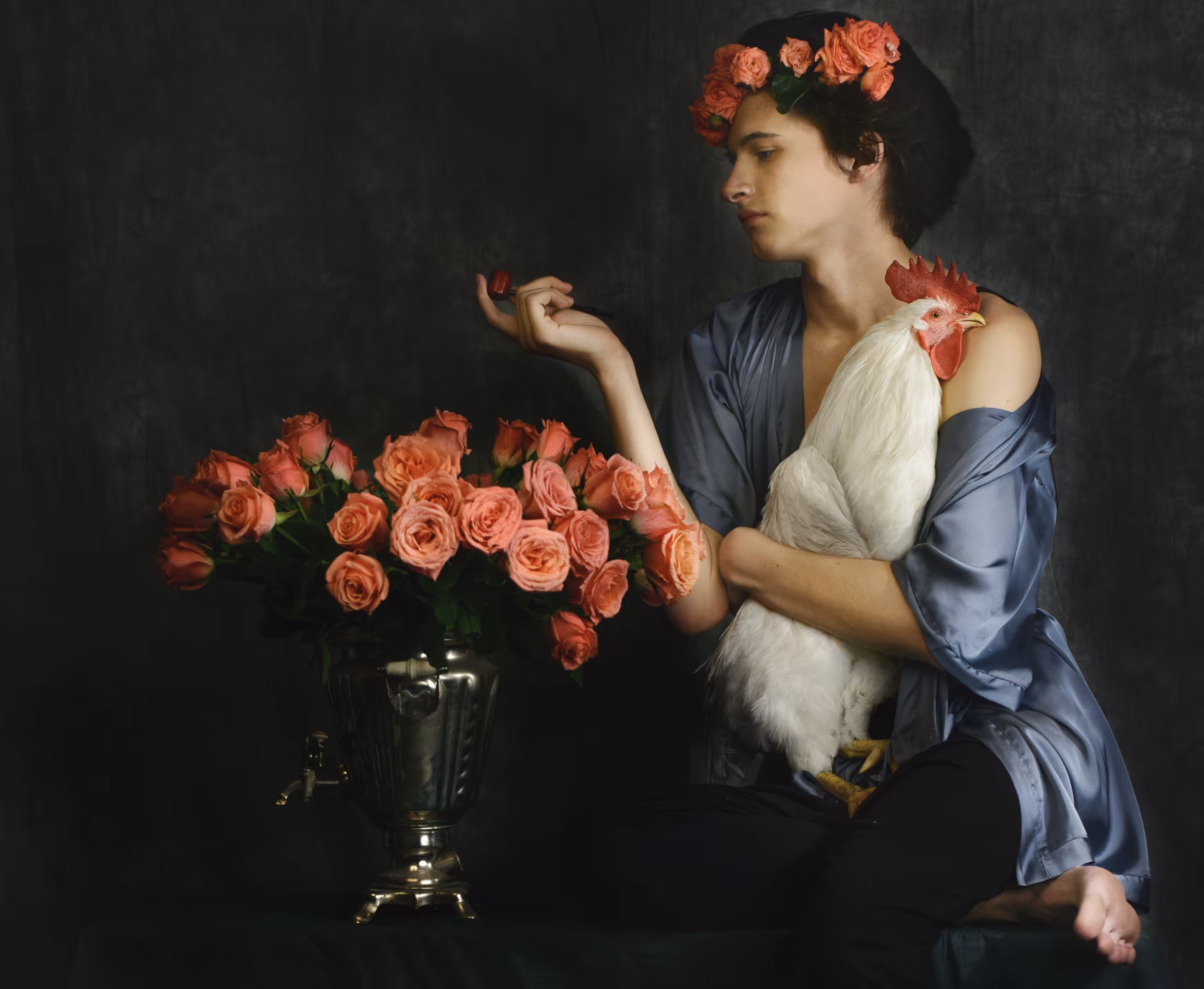 Still life with a cock