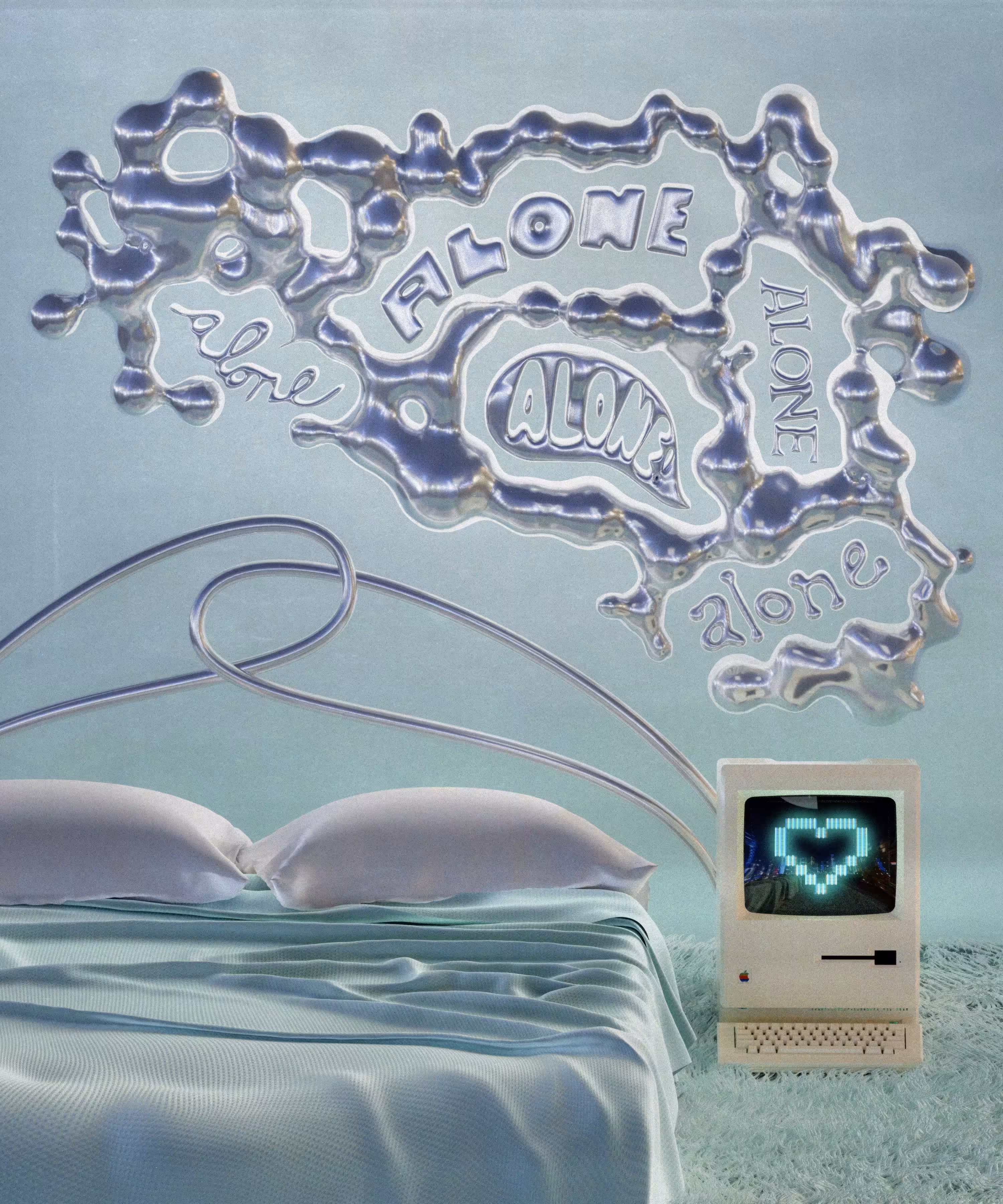 surreal nostalgia: alone in chrome
