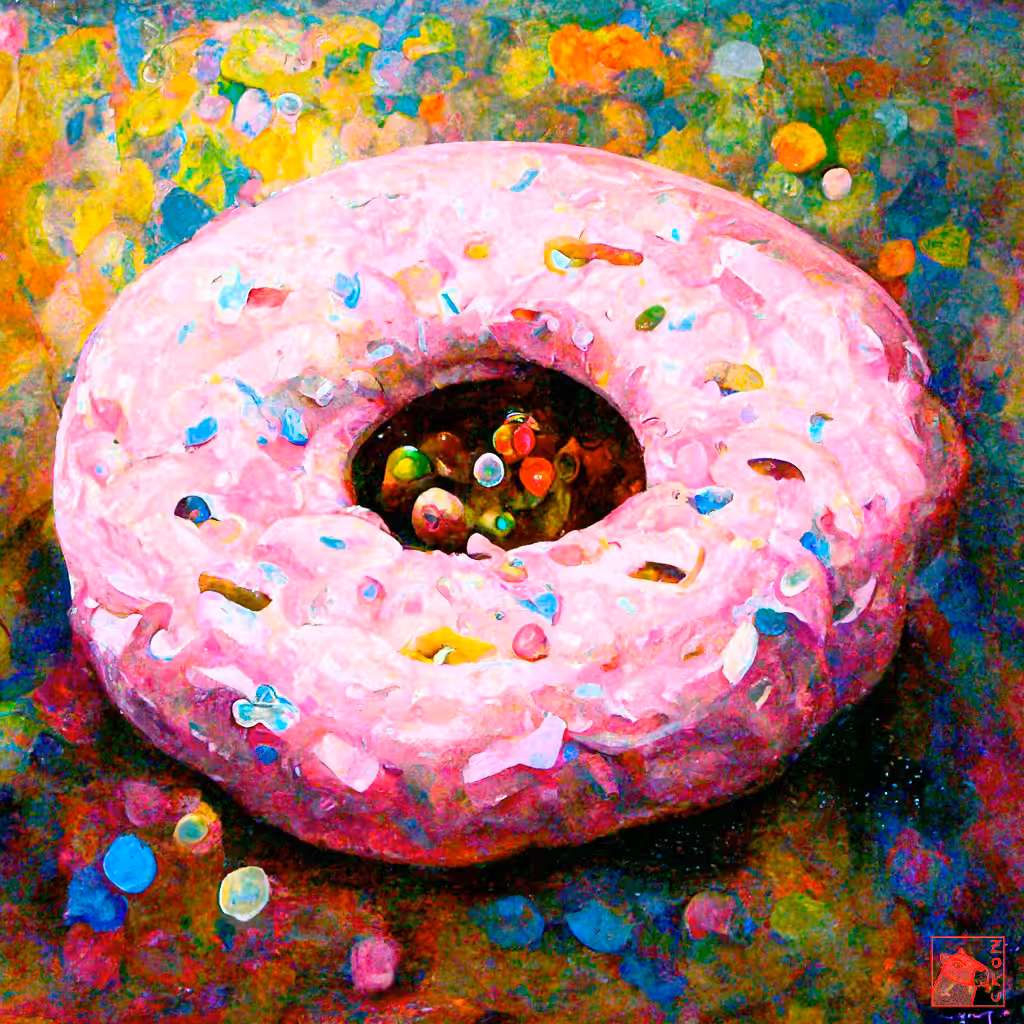 Donut with sprinkles