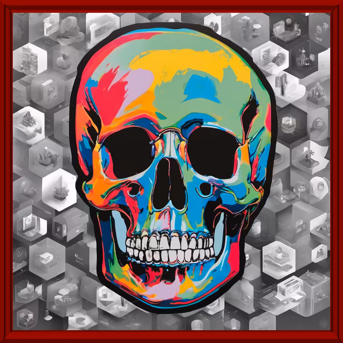 Skull Andy Warhol #6