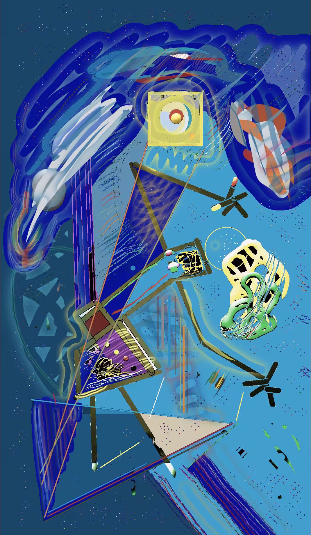 Hello (blue space)