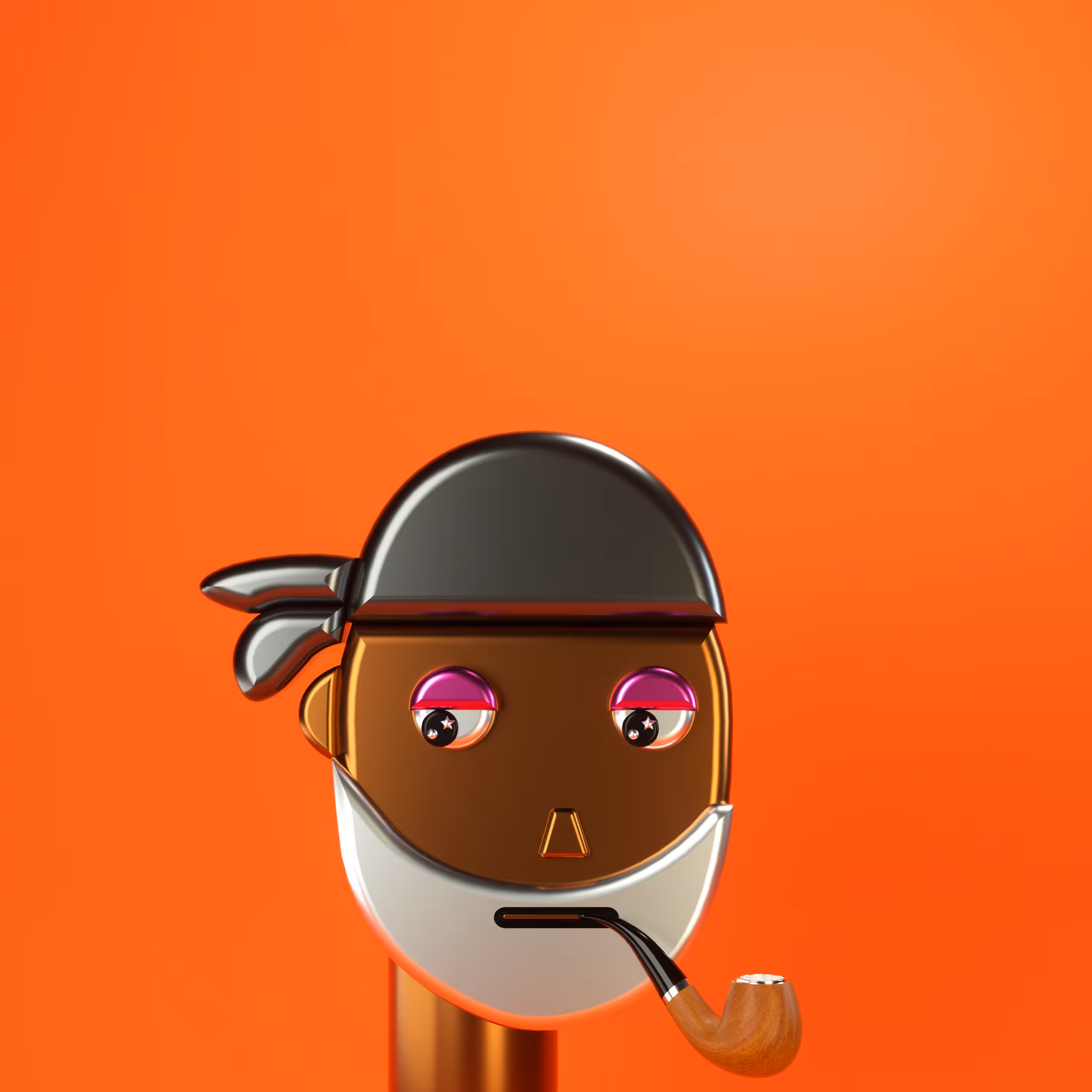 3D Chrome Punk Babies #047