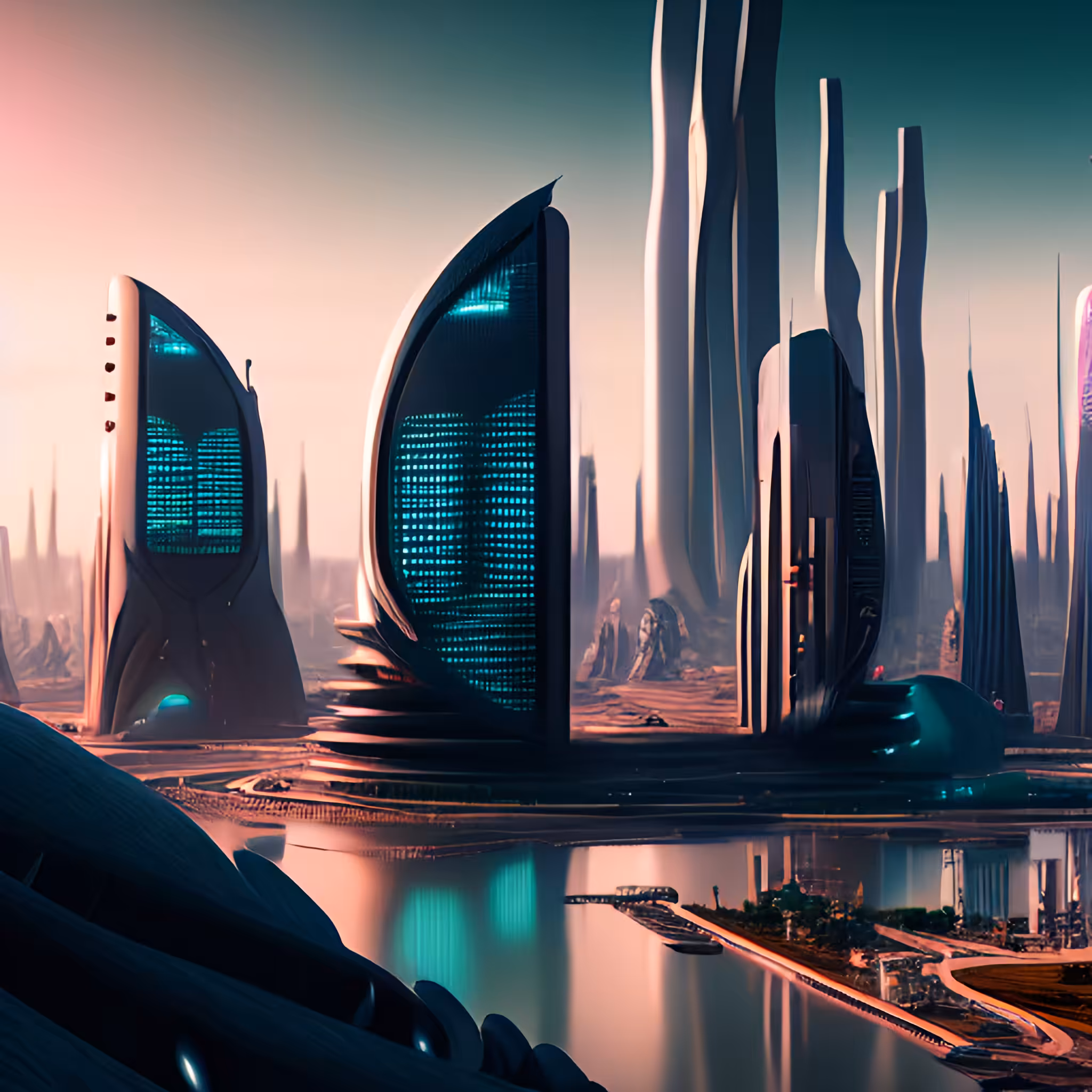 FUTURISTIC CITY #97