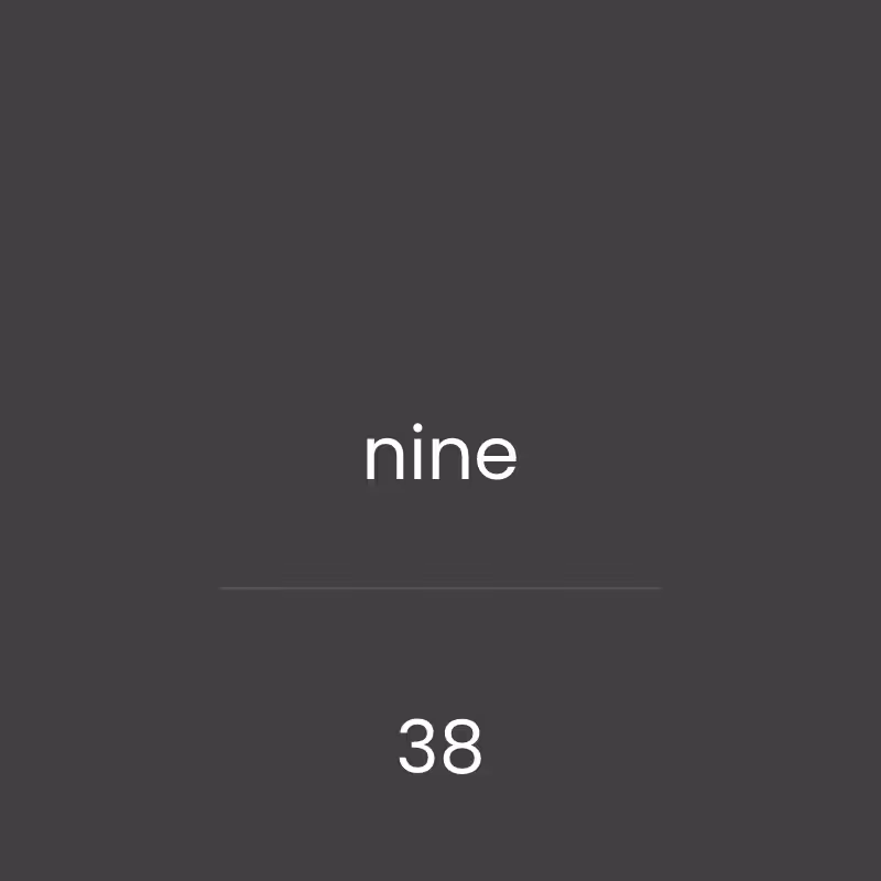 aoon - alphabetical order of numbers #38