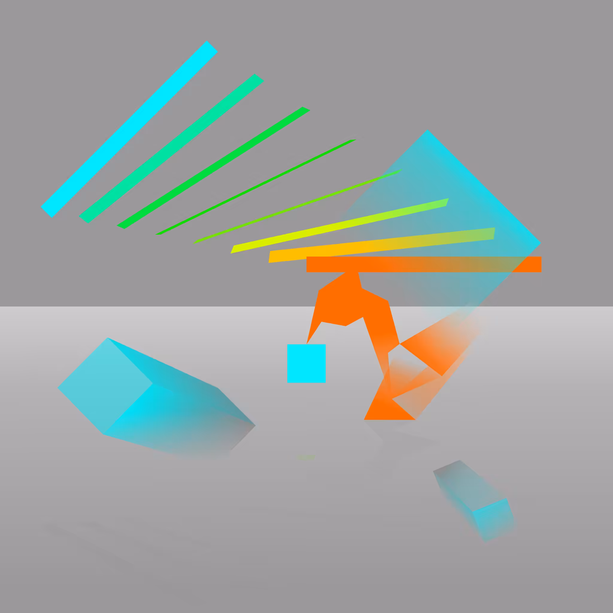 Imaginary Machines Series: Makes a Cyan Square