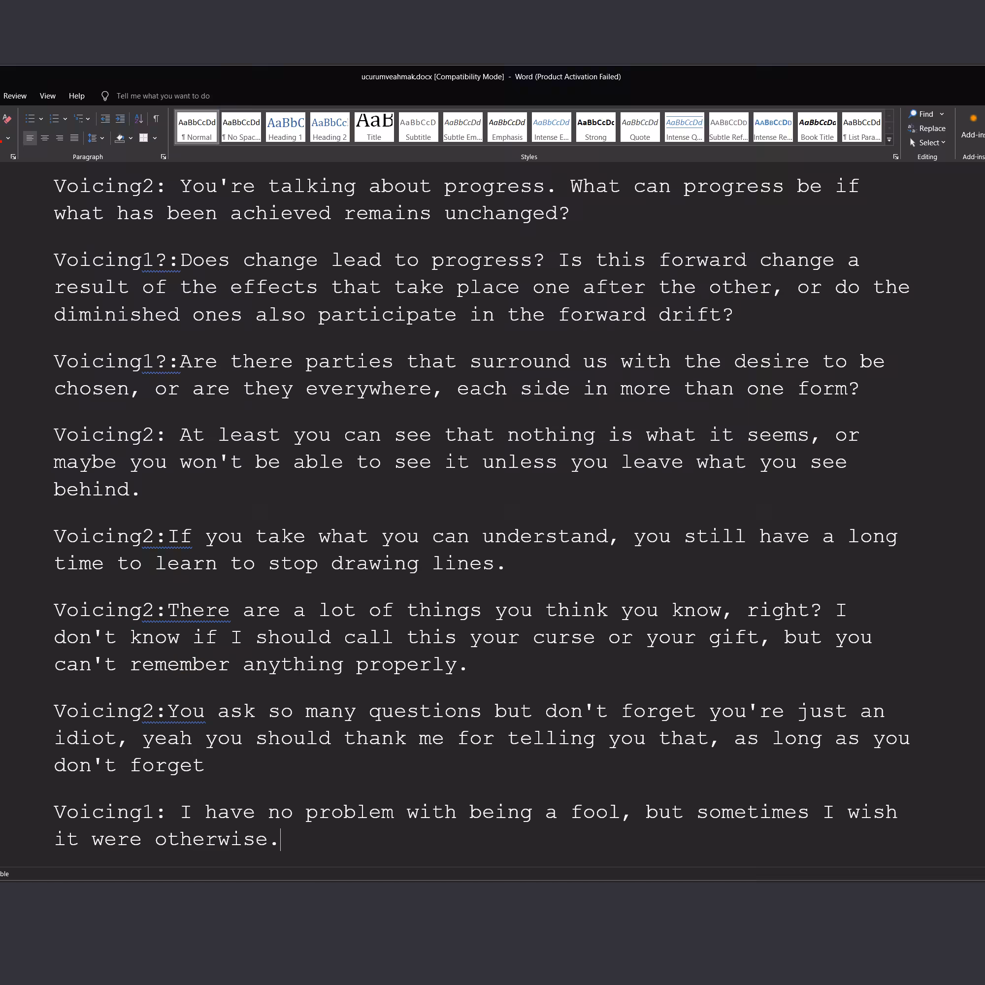 themoreyouopenyourmouth: Abyss And The Fool: Snippet3