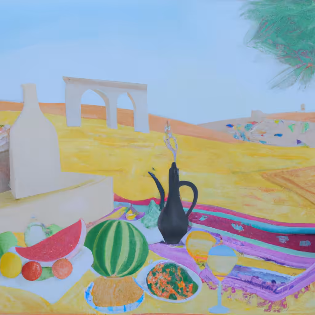 peaceful picnic speculation (with fresh olives) #7