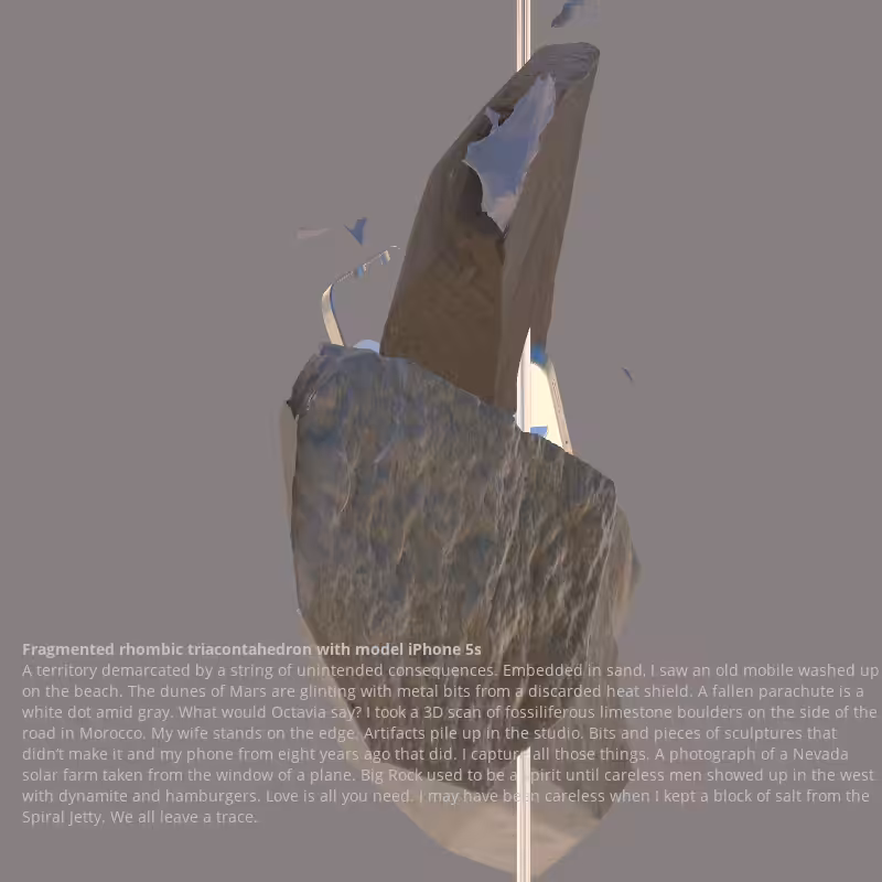 Fragmented triacontahedron with iPhone 5s #26