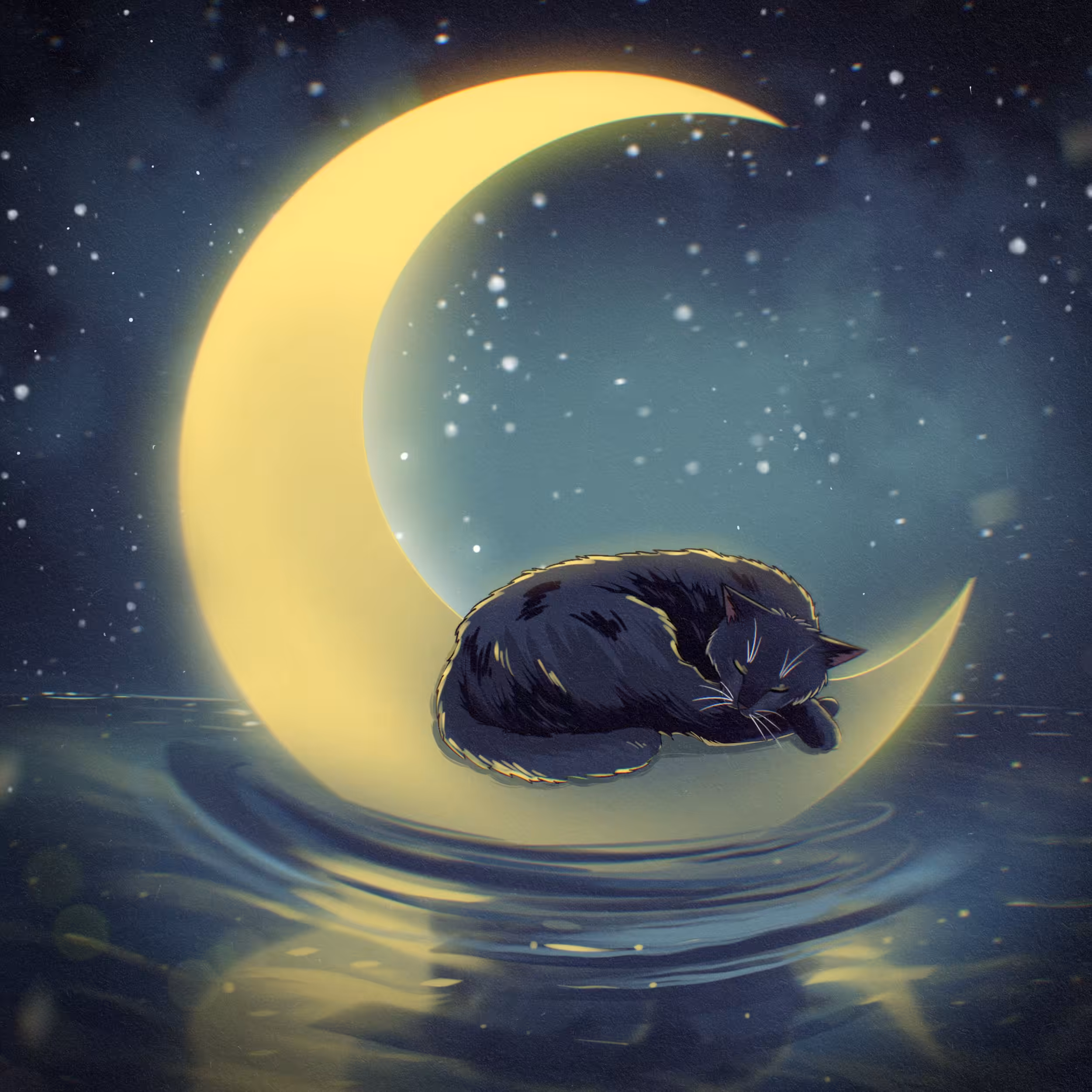 cat house: Moon dreams
