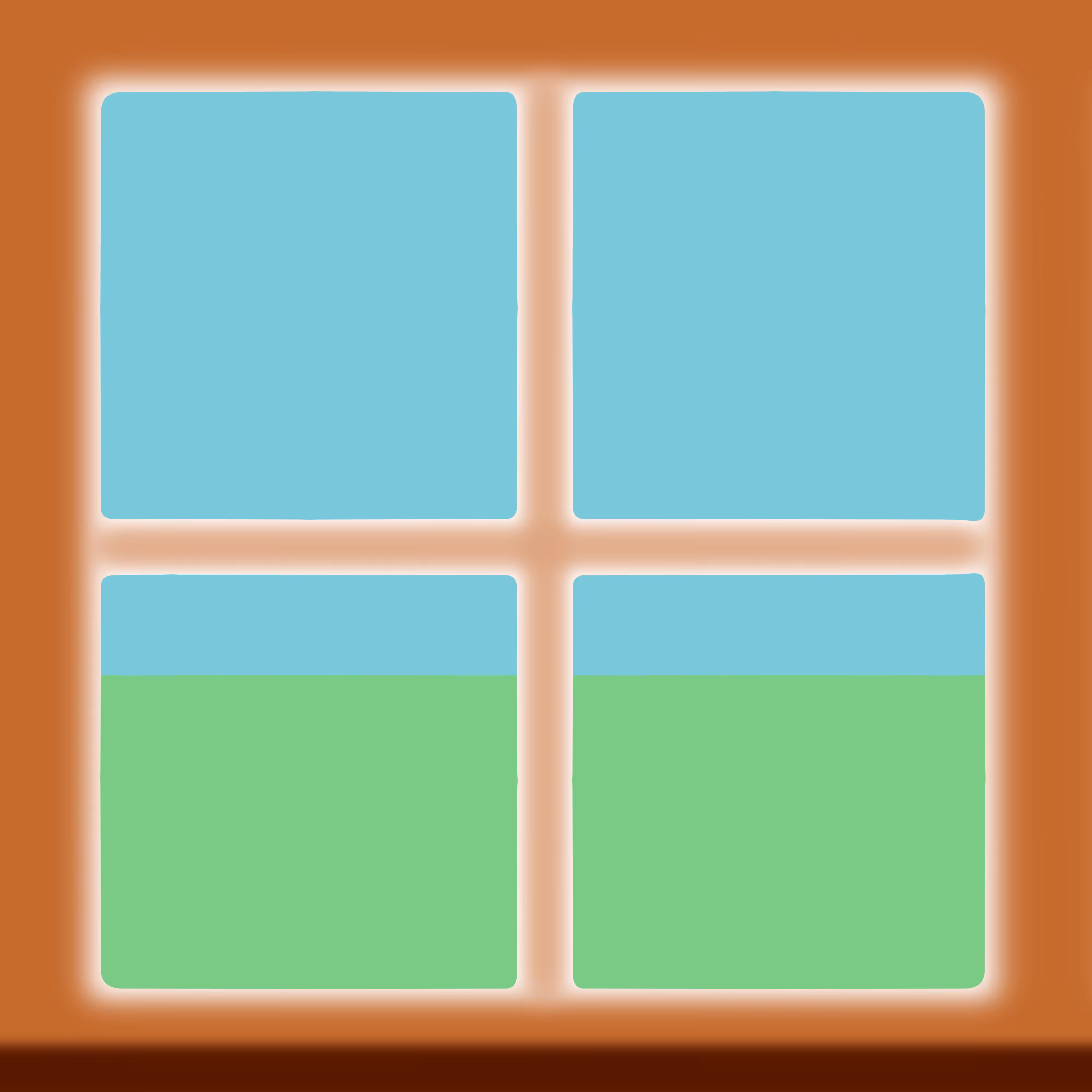 Window for the exterior interior