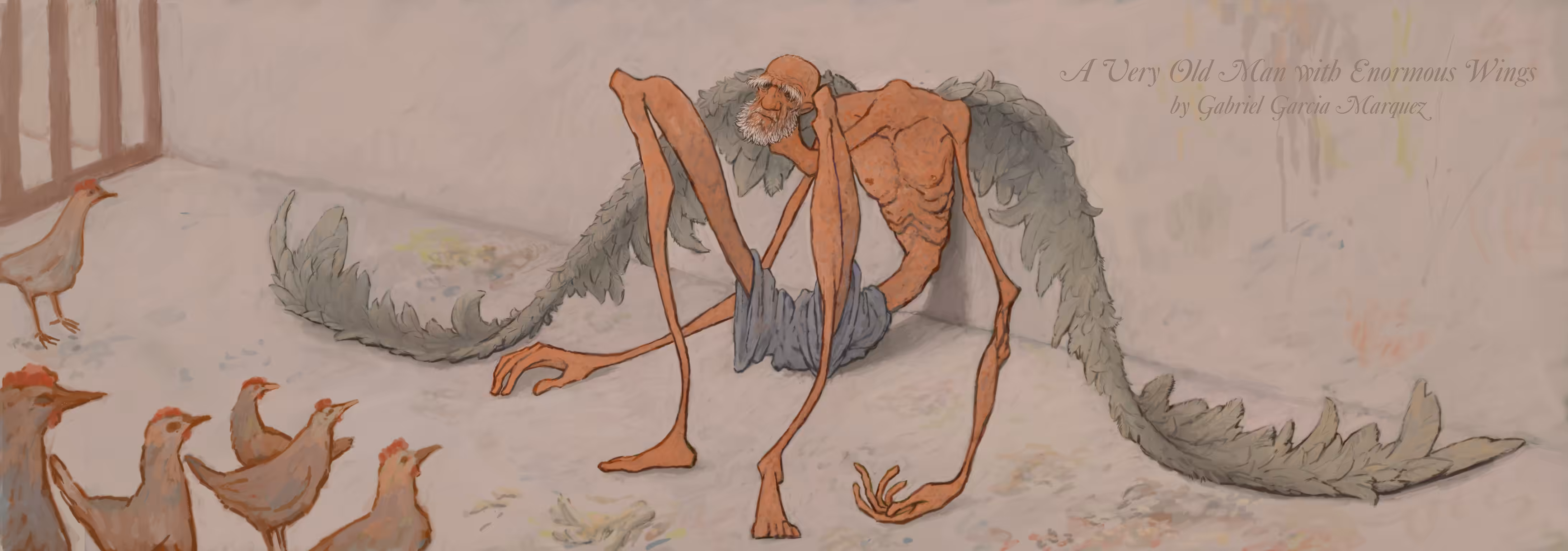 A Very Old Man with Enormous Wings