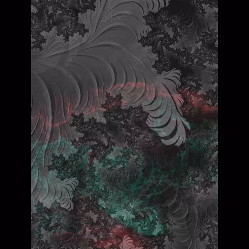 monochrome nebular fractal #10