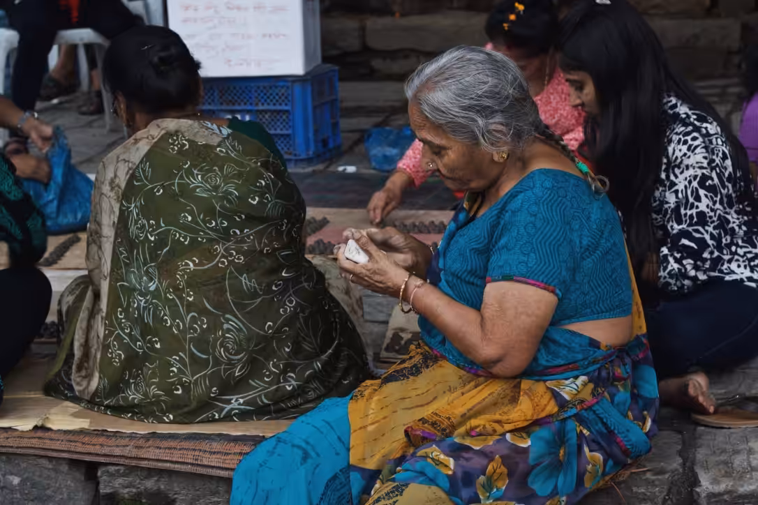 Women of Nepal: The Craftswoman in Blue