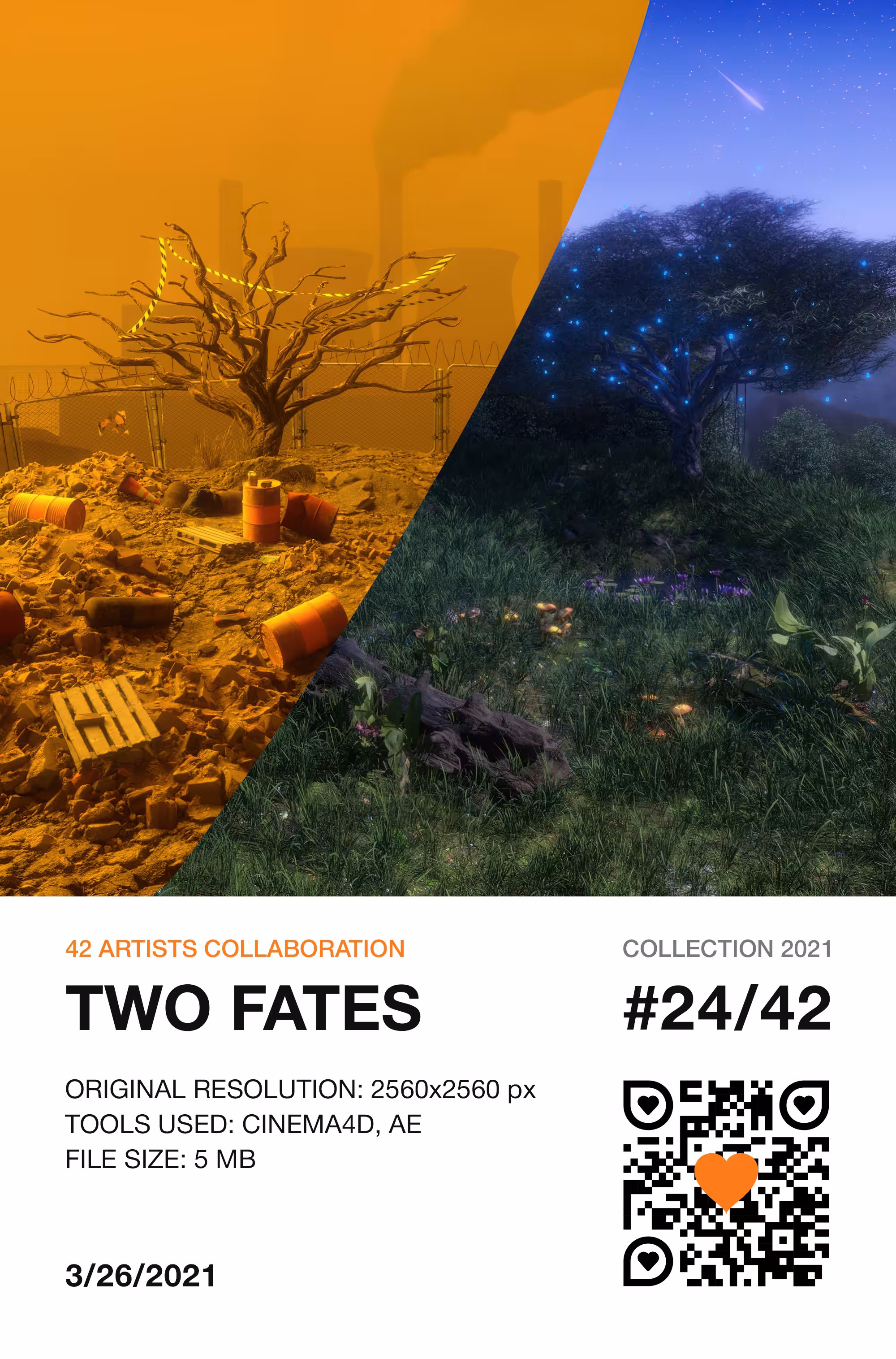 42 Artists Collaboration: 24/42 - TWO FATES