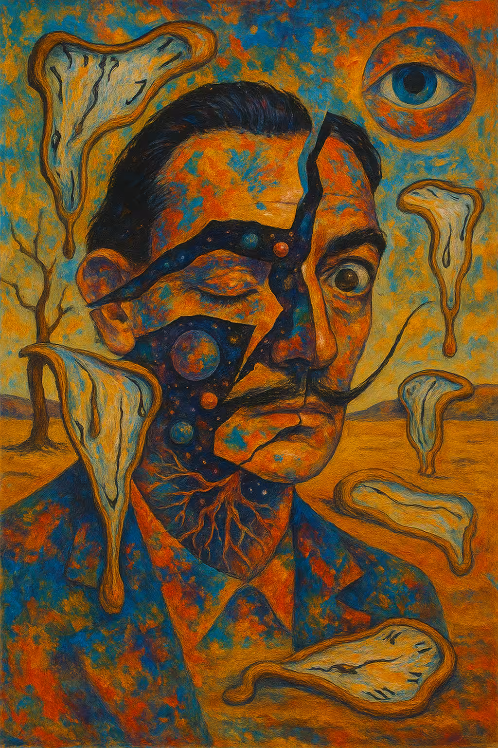 Collage of Dalí
