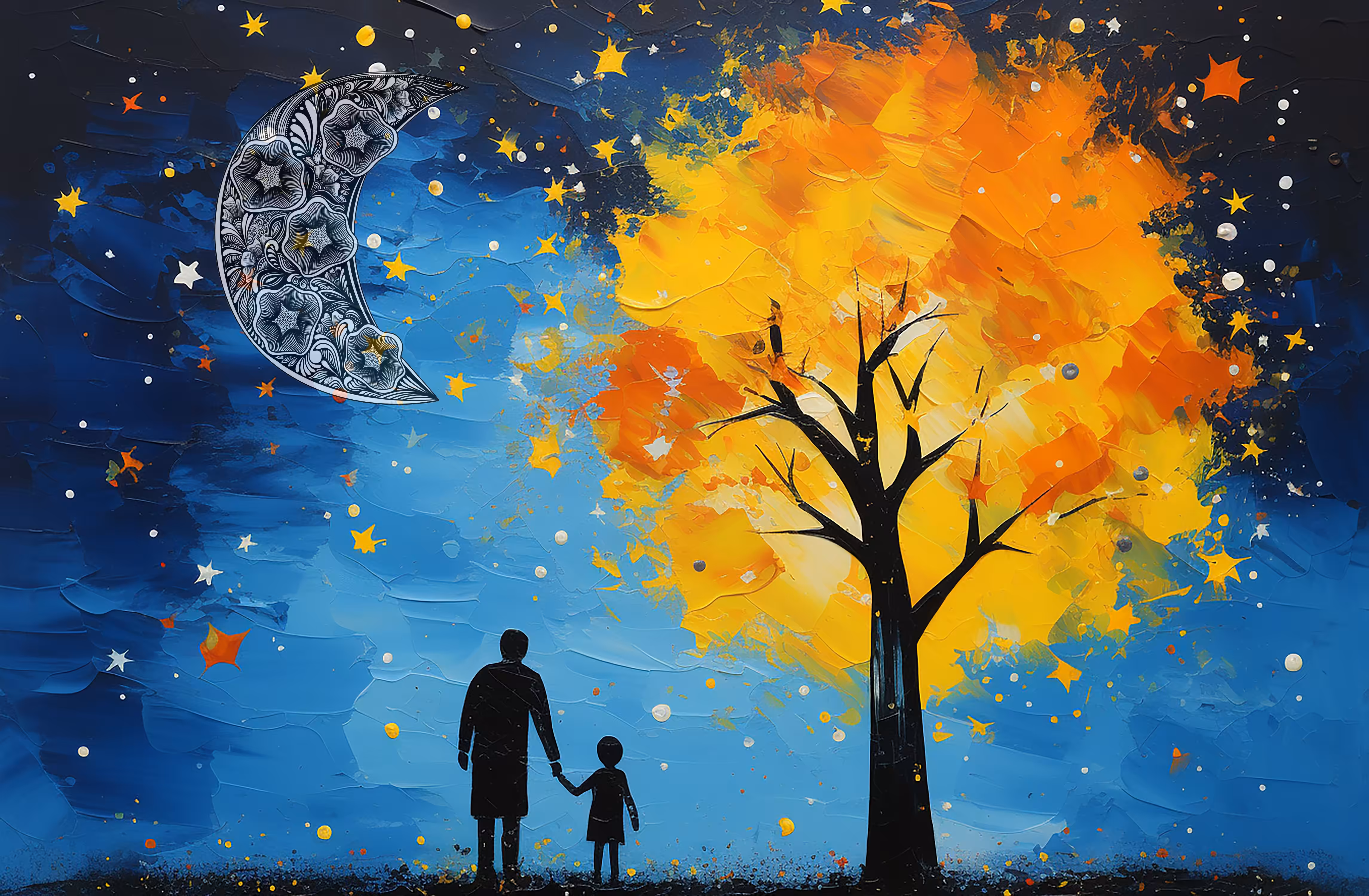 Colors under Luna 2023 PeterArt18 x LUNA by ANNA ZUBAREV