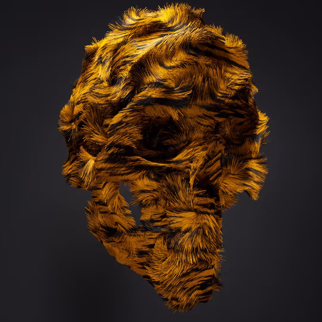Curly Skull #03