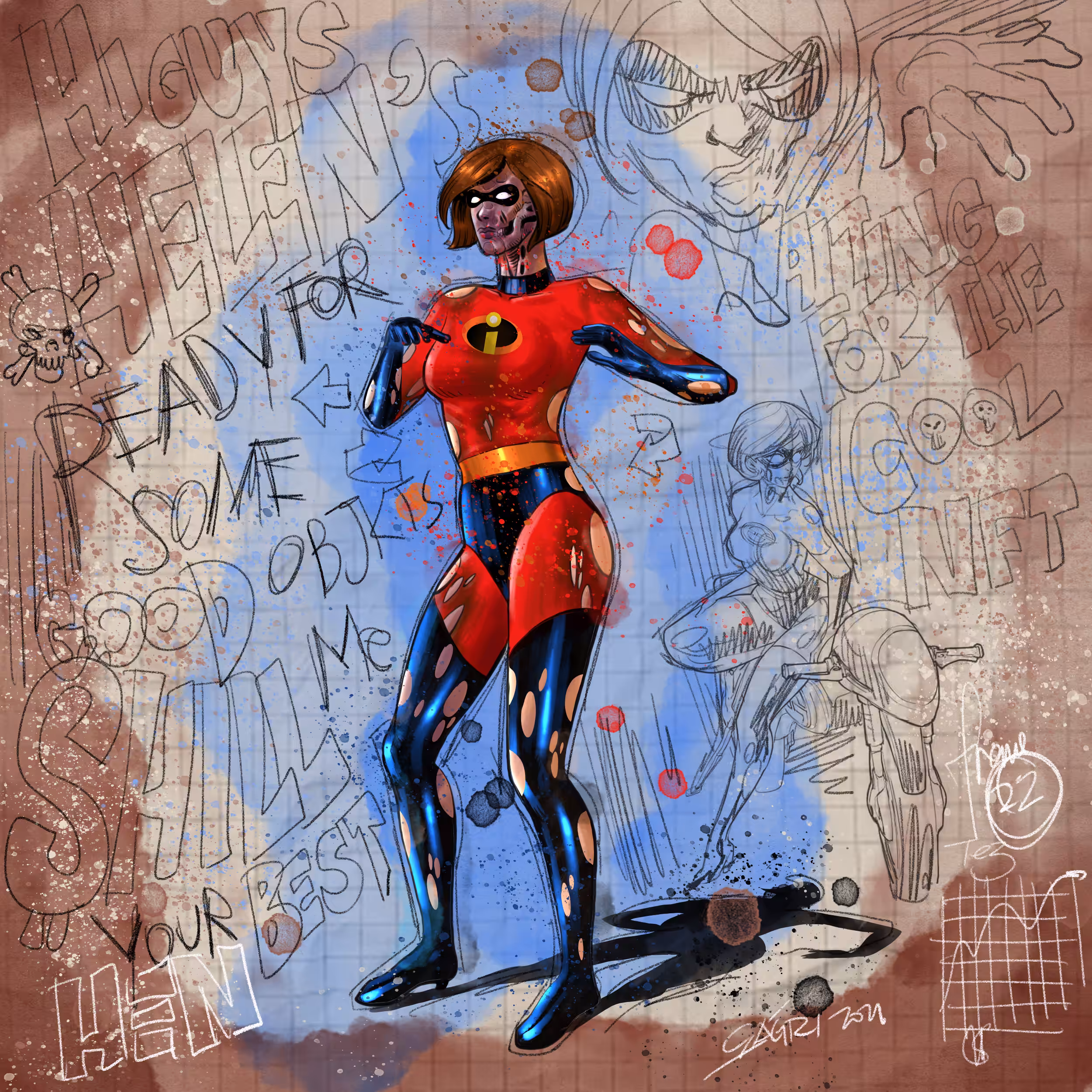 'DANCING ZOMBIES', ANIMATION FRAME #22